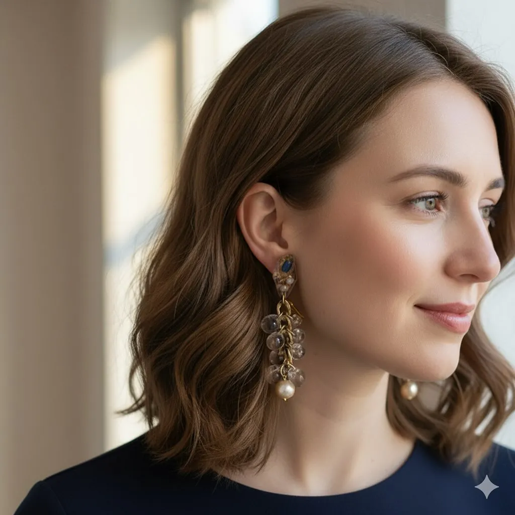Mon Amie earring styling