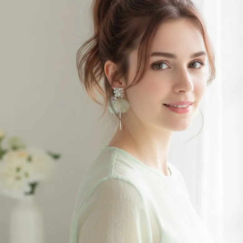 Mon Amie statement earring styling
